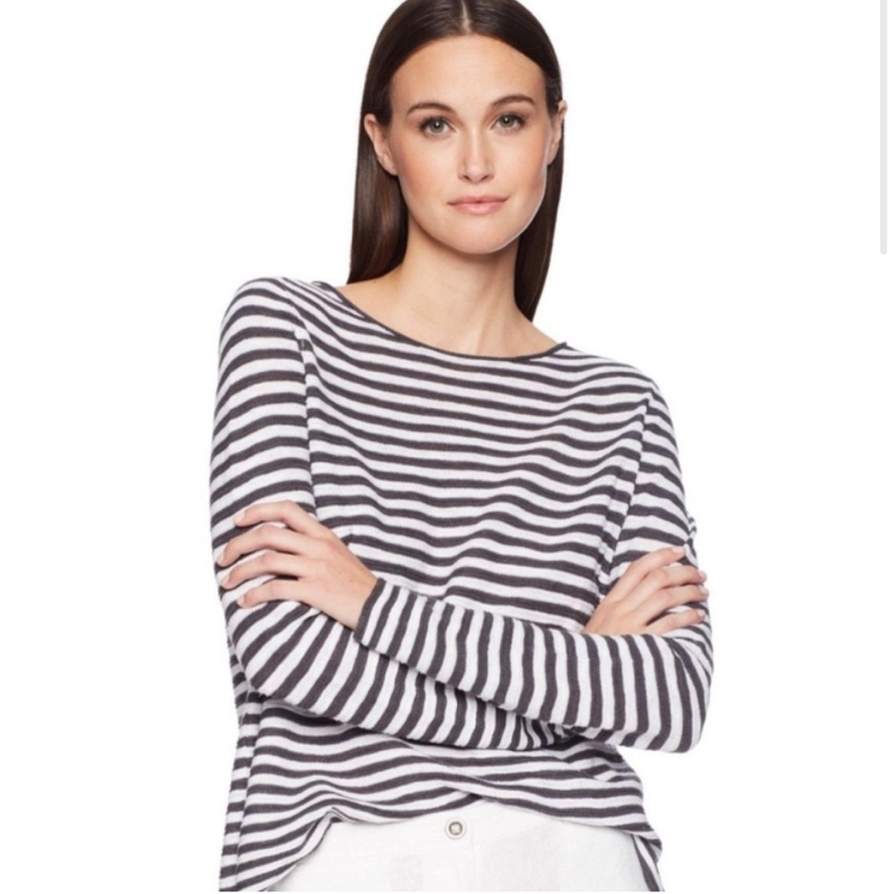 Eileen Fisher | Striped Black and White Women's top